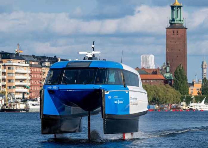 Stockholm Electric Hydrofoil Ferry Nova