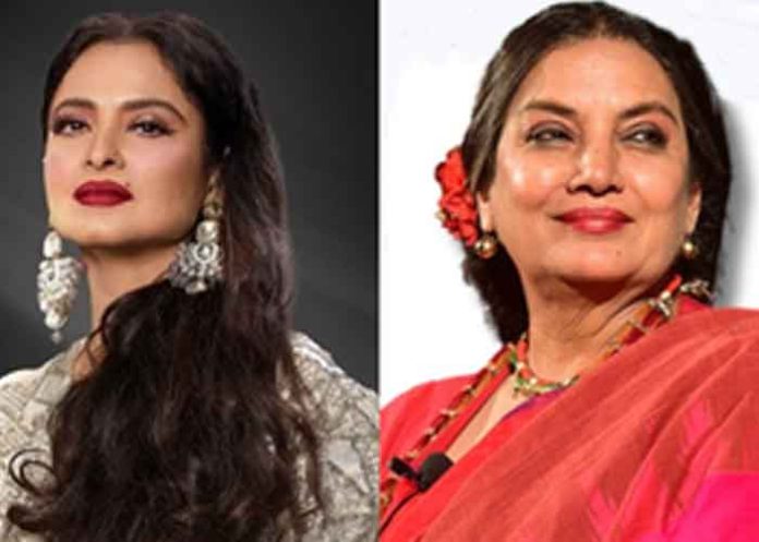 actress Rekha, Shabana Azmi