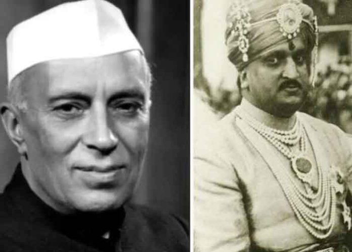 jawaharlal nehru and Maharaja Hari Singh jammu kashmir