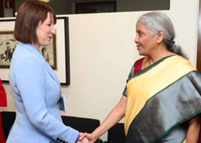 nirmala Sitharaman and Chancellor Rachel