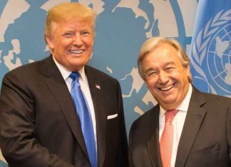 Antonio Guterres and Donald trump