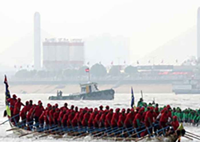 Boat race in Cambodia