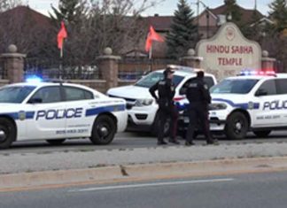 Canadian Police at Hindu Sabha Mandir