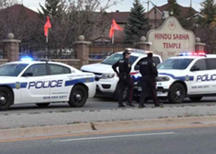 Canadian Police at Hindu Sabha Mandir