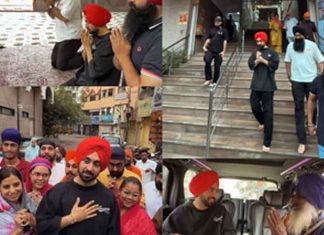 Diljit Dosanjh visits Gurdwara in Hyderabad