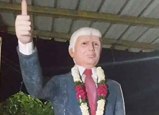 Donald Trump statue in Telangana