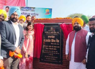 Harjot Bains Lays Foundation Stone