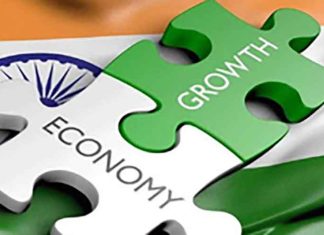 India economy growth Flag