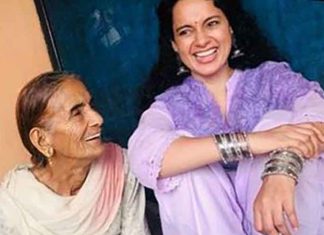 Kangana Ranaut with her nani