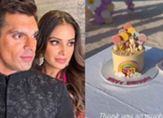 Karan Singh Grover and Bipasha Basu celebrating devi birthday