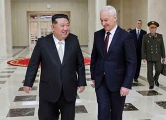 Kim Jong-un met Andrei Belousov