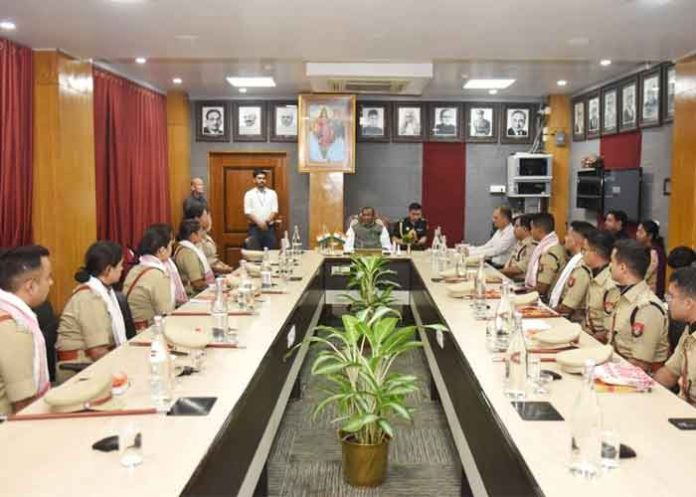 Lakshman Prasad Acharya interacted with IPS Officers