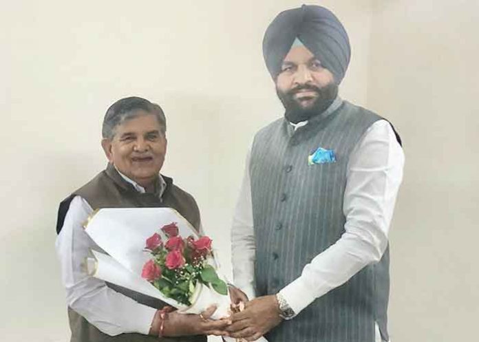 MP Aujla meets Punjab Guv Kataria