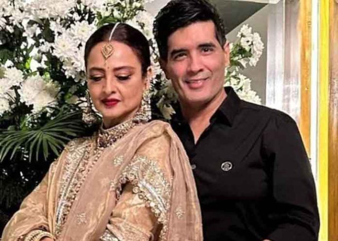 Manish Malhotra and Rekha