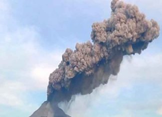 Mount Lewotobi in Indonesia