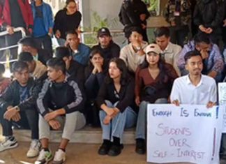 NEHU Students hunger strike