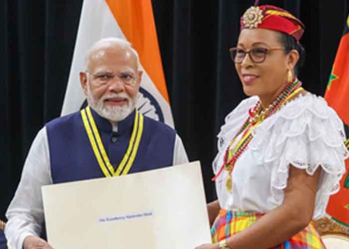 PM Modi recieves Dominica Award of Honour