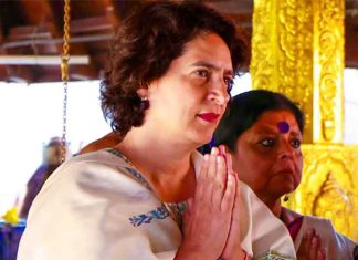 Priyanka Gandhi offers prayers