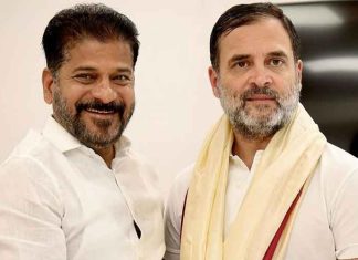 Rahul gandhi and Revanth Reddy