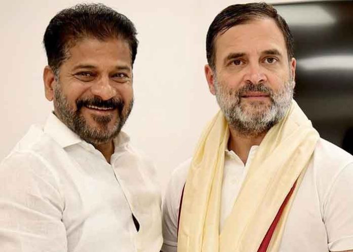 Rahul gandhi and Revanth Reddy