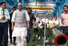 Rajnath Singh visits Field Gun Factory