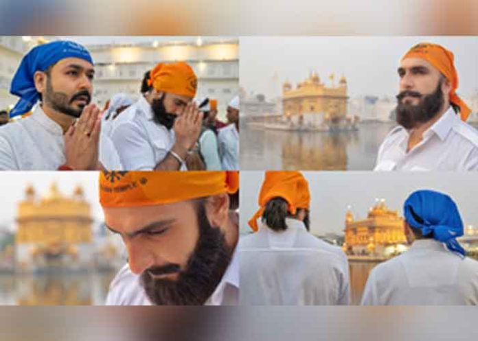 Ranveer Singh and Aditya Dhar at the Golden Temple