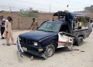 Roadside bomb in Pakistan