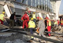 Serbia railway station roof collapse