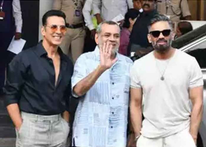 Suniel shetty WITH Akshay Kumar and Paresh Rawal