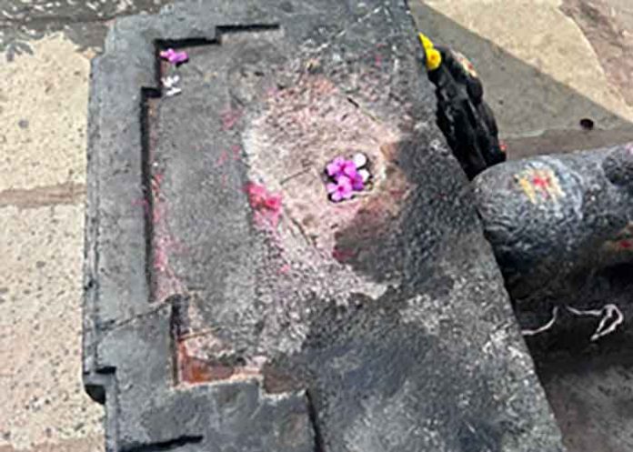 Temple desecrated in Telangana