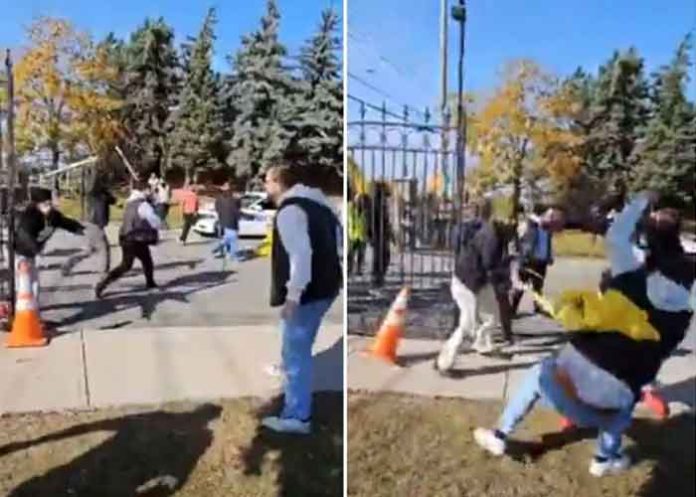 devotees beaten at Canada Hindu Sabha Temple