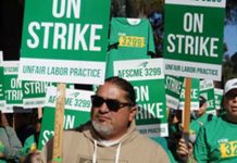 healthcare workers strike at University of California