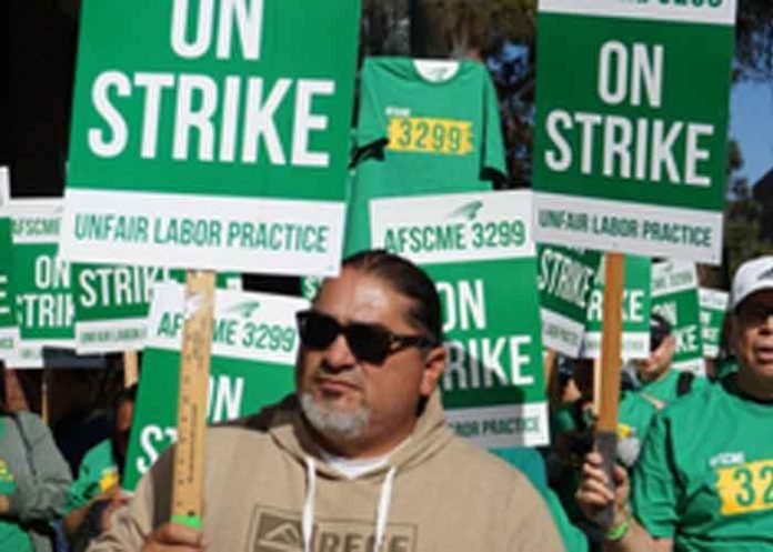 healthcare workers strike at University of California