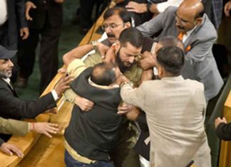 jammu and kashmir Assembly ruckus