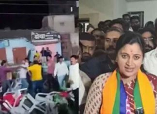 mob attack on BJP's Navneet Rana