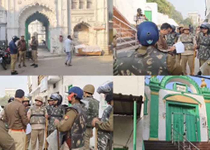 police deployment around Sambhal mosque