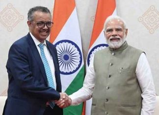 tedros adhanom ghebreyesus and PM Modi