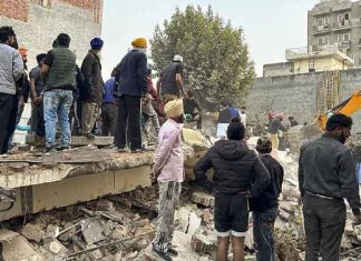 Building collapses in Punjab