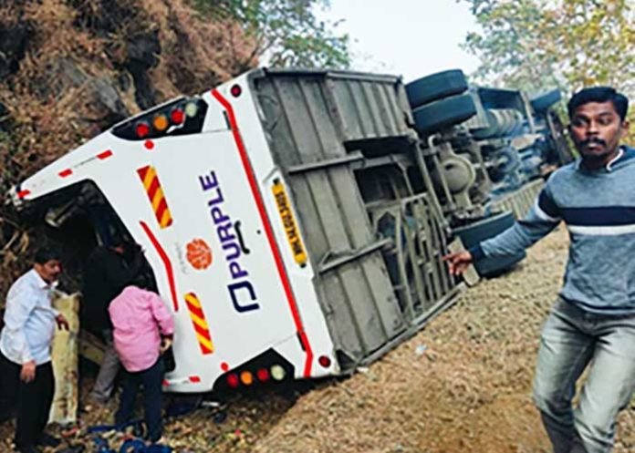 Bus road accident