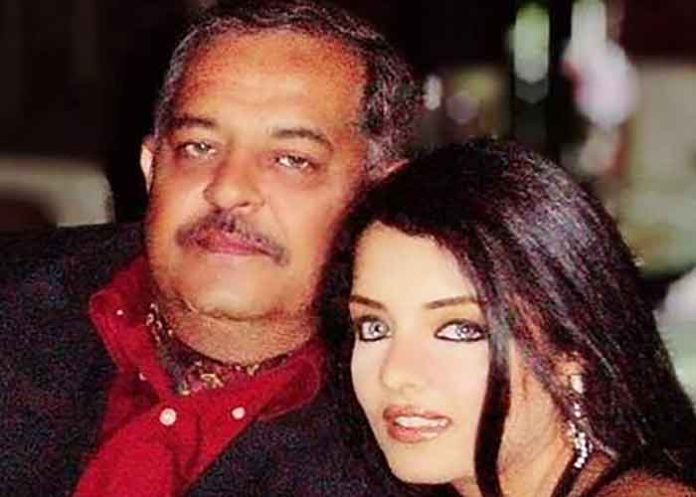 Celina Jaitly with her father