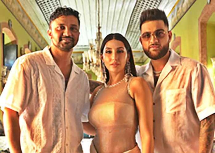 Choreographer Rajit Dev Karan Aujla and Nora Fatehi