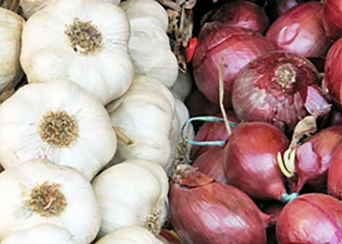 Cooking garlic and onions