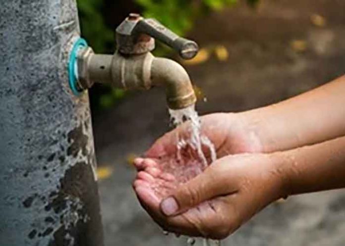 Drinking water from tap