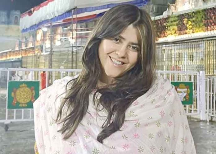 Ekta Kapoor visited the Jagannath Temple