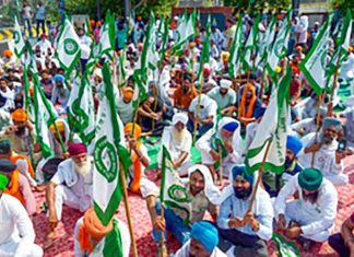 Farmers Protest at Khanauri border