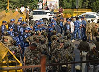 Farmers disrupted Traffic