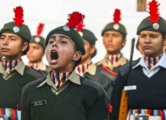 Female cadets join NCC Republic Day Camp