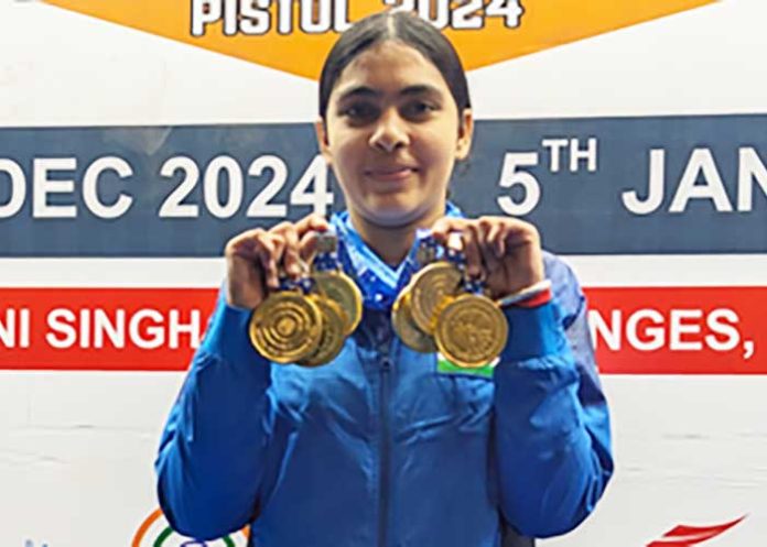 Haryana teenager Suruchi stars triple gold medals