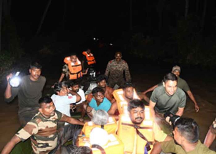 Indian Army rescue operations for Cyclone Fengal