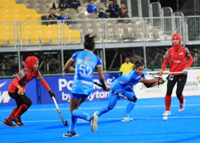 India's junior women’s hockey vs Malaysia